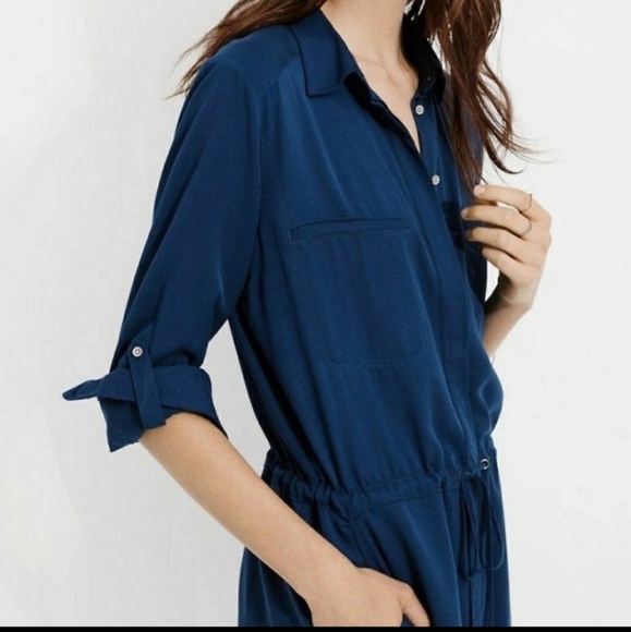 Lou & Grey Dresses & Skirts - Lou and Grey Blue Mini Shirt Dress